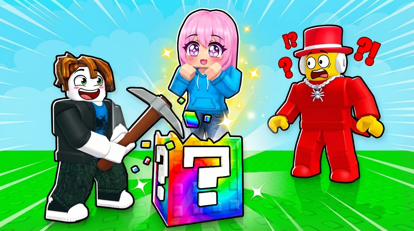 Break a Lucky Block for Template